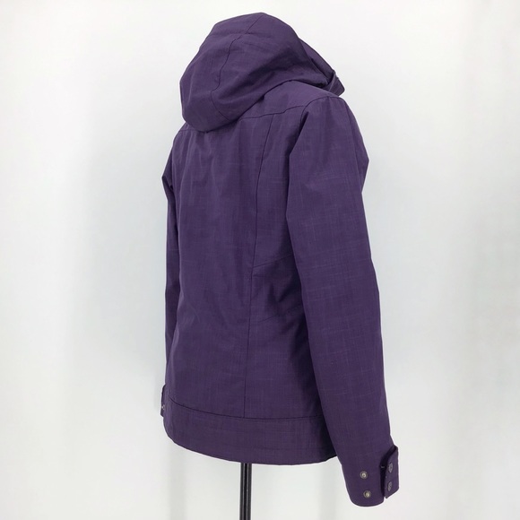 Columbia Sleet to Street Purple Plaid Parka, Med - Picture 9 of 16